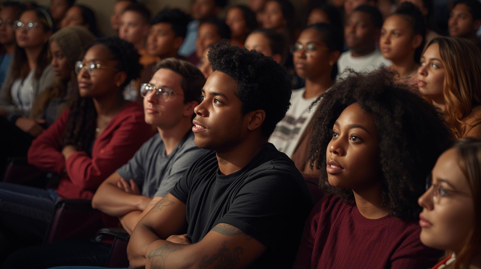 il faut un mixte de jeunes et de couleur. Plutôt un public qui va au stand up